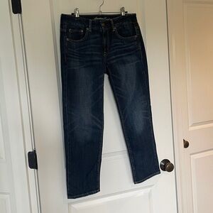 American Eagle Cropped Blue Denim Jeans size